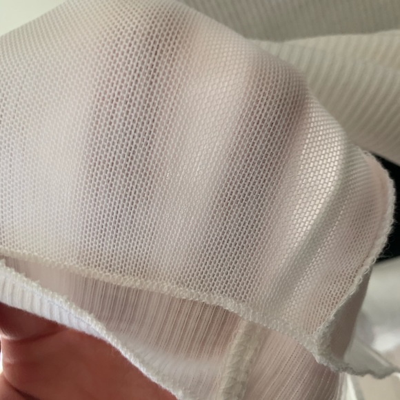 Princess Polly White Pinch Me Ribbed Long Sleeve Dress - Picture 10 of 13